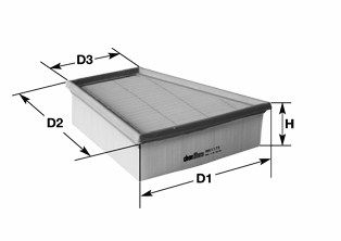 CLEAN FILTERS Ilmansuodatin MA3098